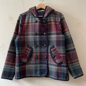 Woolrich Plaid Jacket/Peacoat